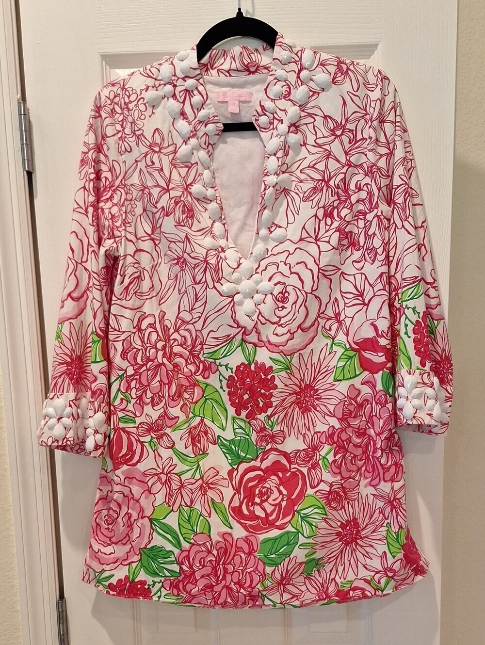 Lilly Pulitzer - Pink, Green and White Floral Tunic - 10